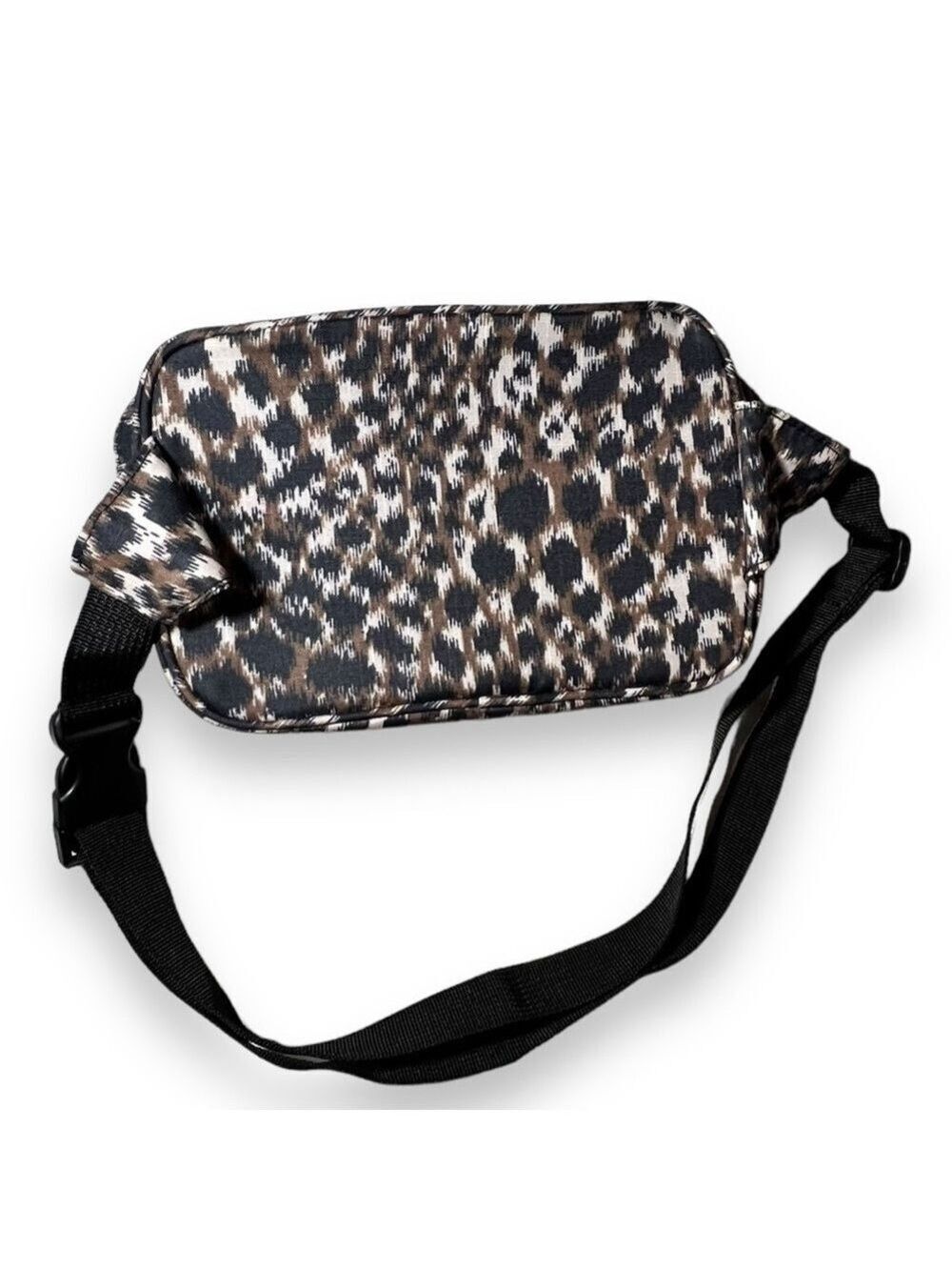 Old Navy Nylon Belt Bag Brown Leopard